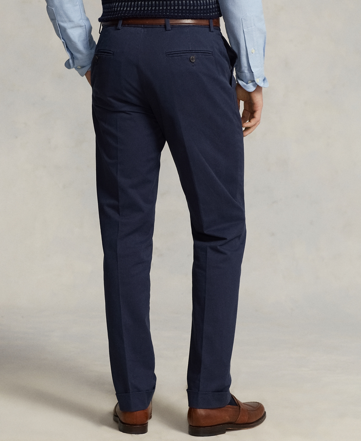 Shop Polo Ralph Lauren Men's Stretch Chino Suit Trousers In Nautical Ink