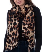 Women square scarf Western cowboy elements Leopard print wild silk