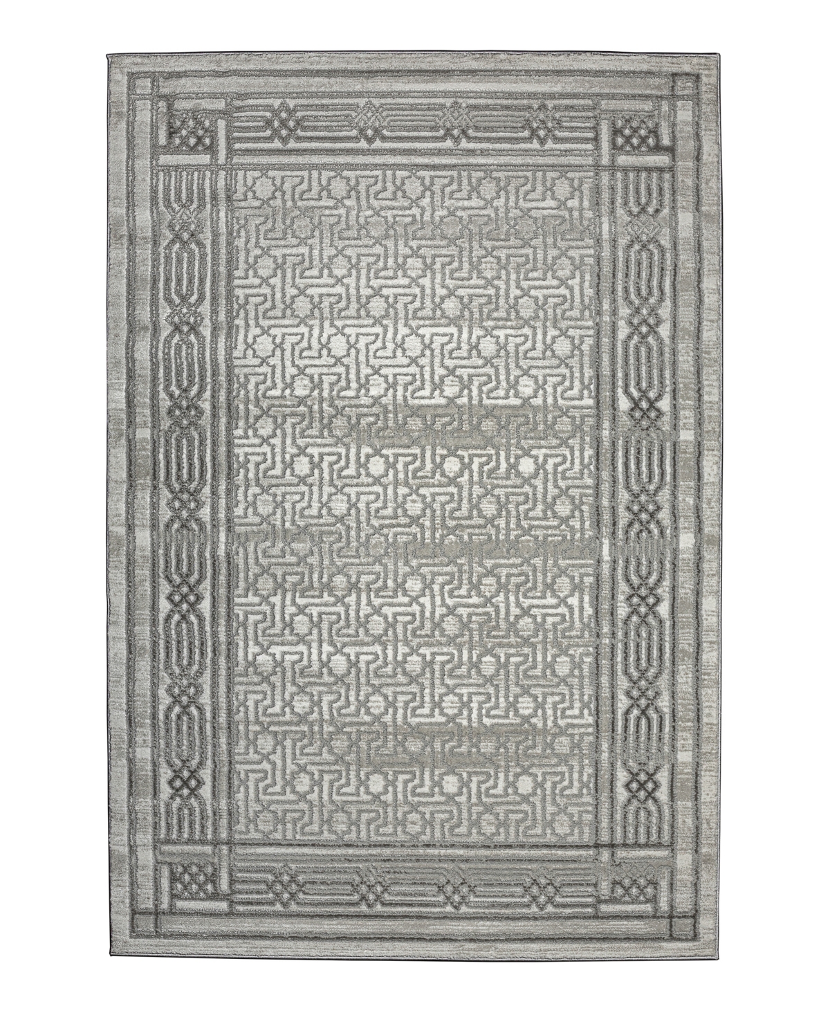 Km Home Davide 1231 7'10in x 10'6in Area Rug - Gray