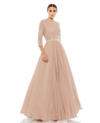 （US発）Mac Duggal シマーリングプリーツAラインガウン US発）Mac Duggal シマーリングプリーツAラインガウン (Mac