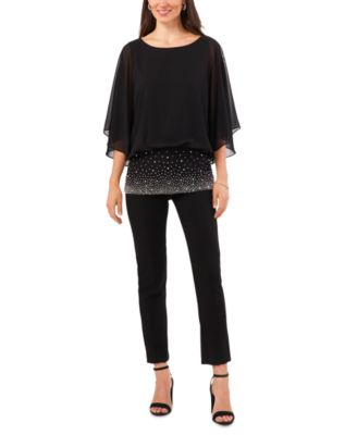 新品　MANOF SHEER VOLUME SLEEVE BLOUSON Sheer Mesh Blouson Sleeve Bolero | Windsor