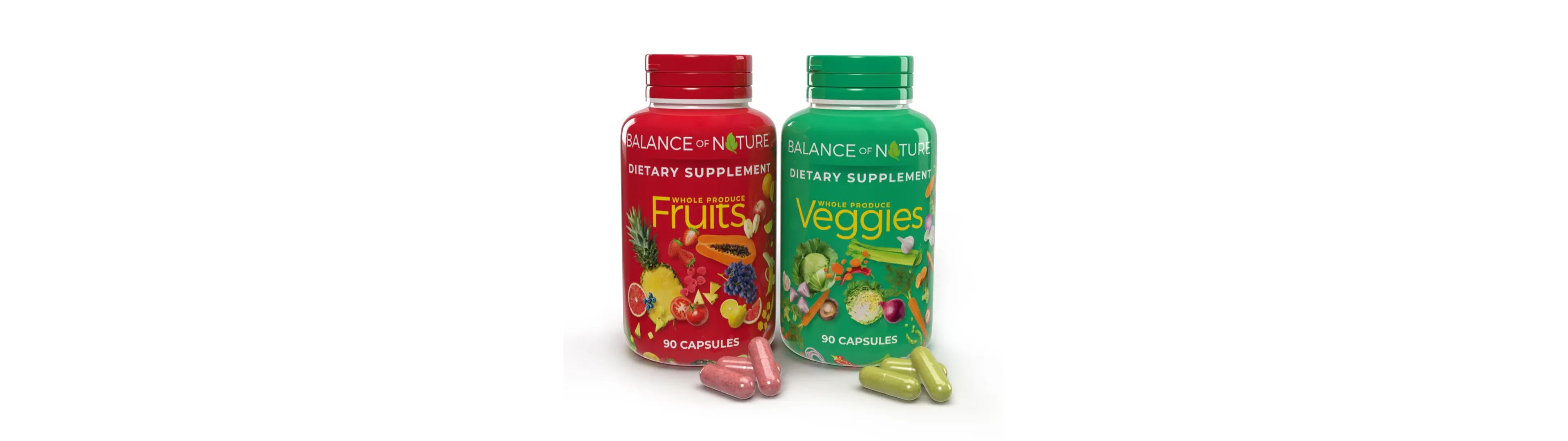 Balance of Nature Fruits & and Veggies Supplements - Whole Fruit and Vegetable Ingredients for Women, Men, and Kids