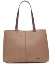 Cloth handbag Calvin Klein Brown in Cloth - 29892714