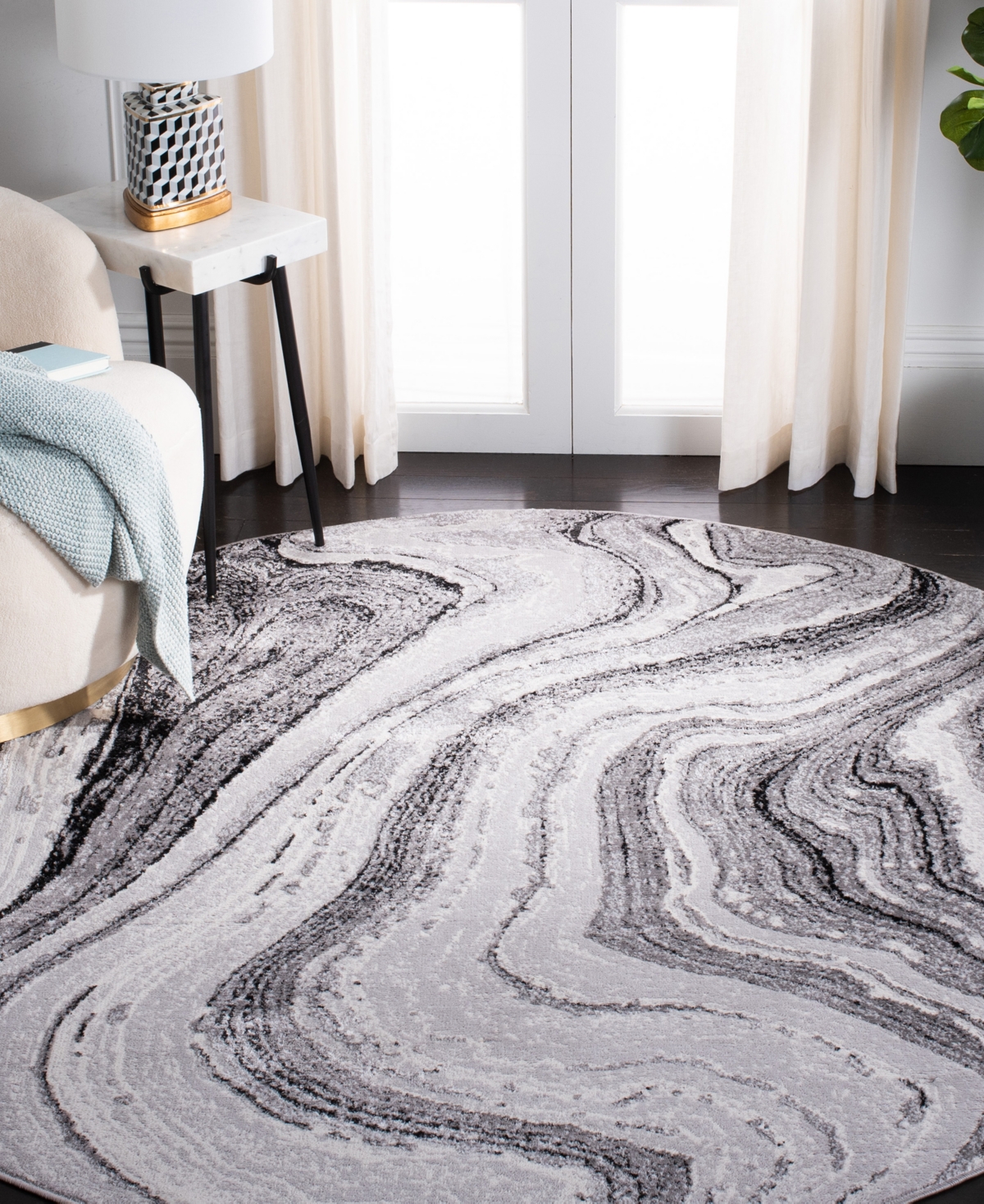 Safavieh Amelia ALA211 x Area Rug - Gold