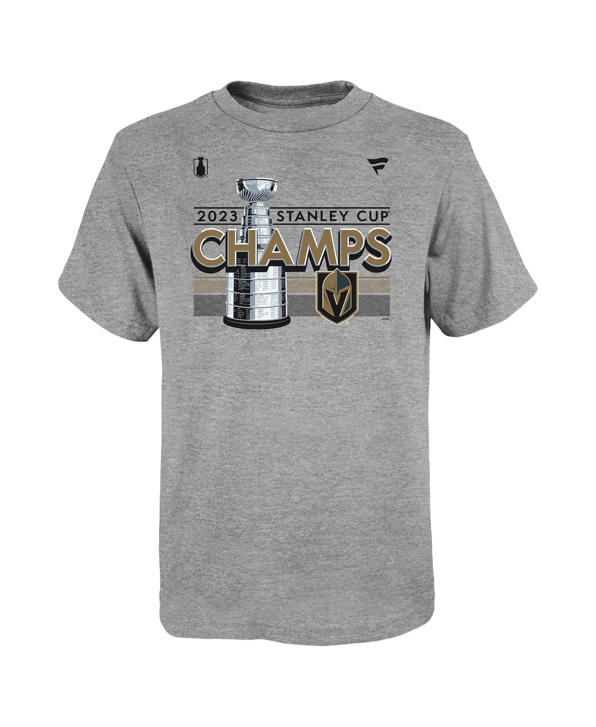 Fanatics Preschool Boys And Girls  Branded Heather Gray Vegas Golden Knights 2023 Stanley Cup Champio In Heather Gray