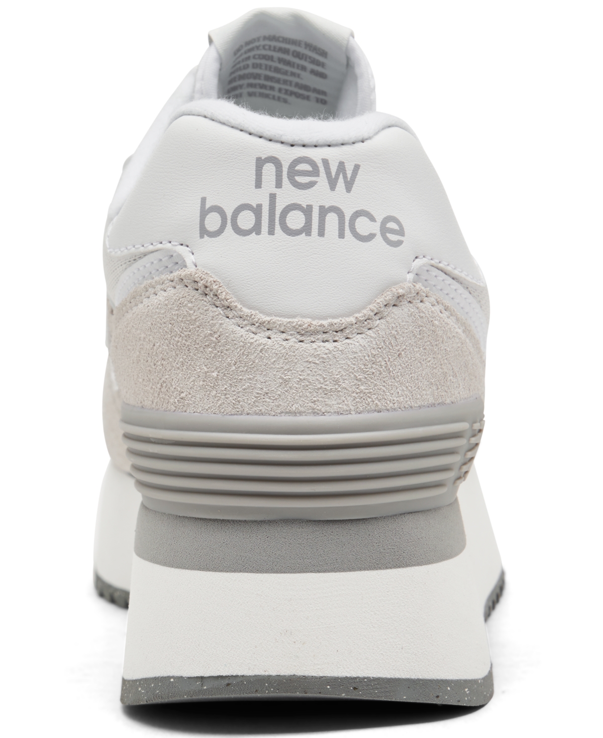 New Balance Women's 574+ Casual Sneakers From Finish Line - Rain Cloud, White