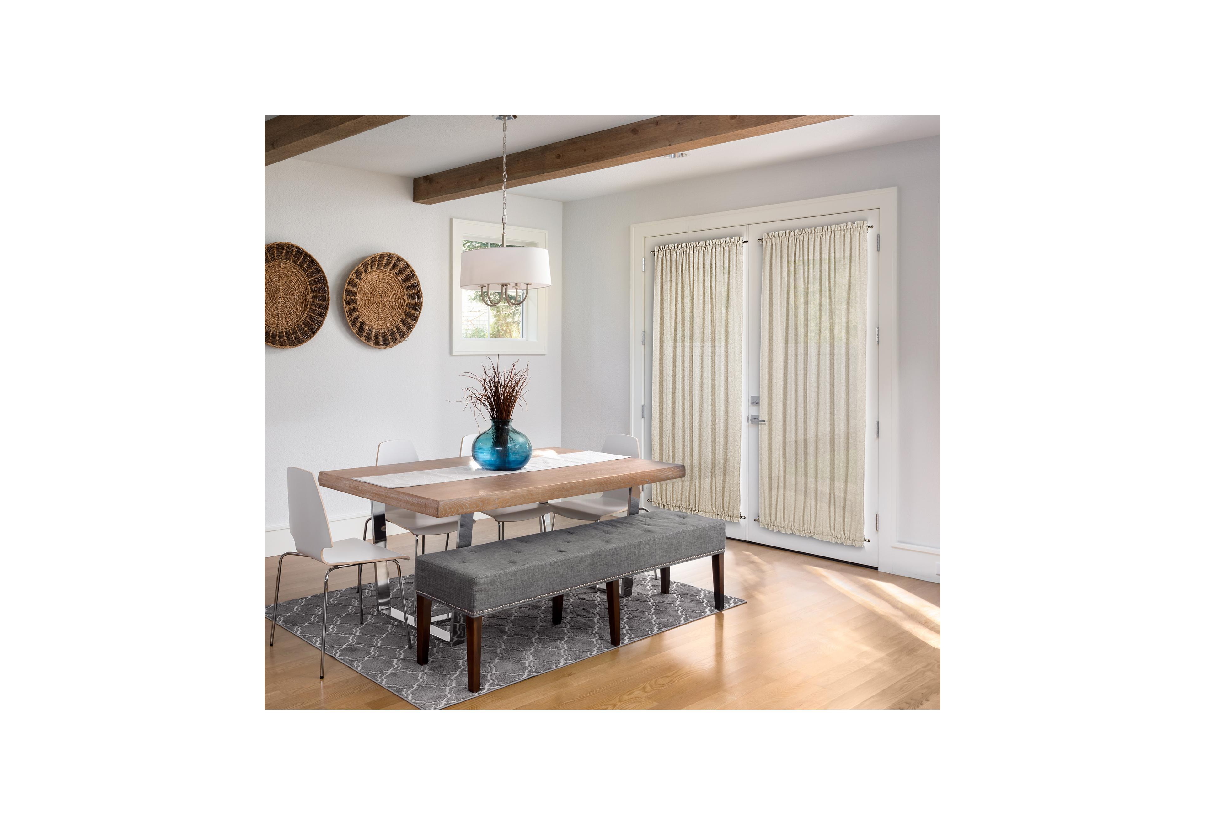 Ricardo Sea Glass Door Curtain Panel w/Circle Tb 40"W x 72"L