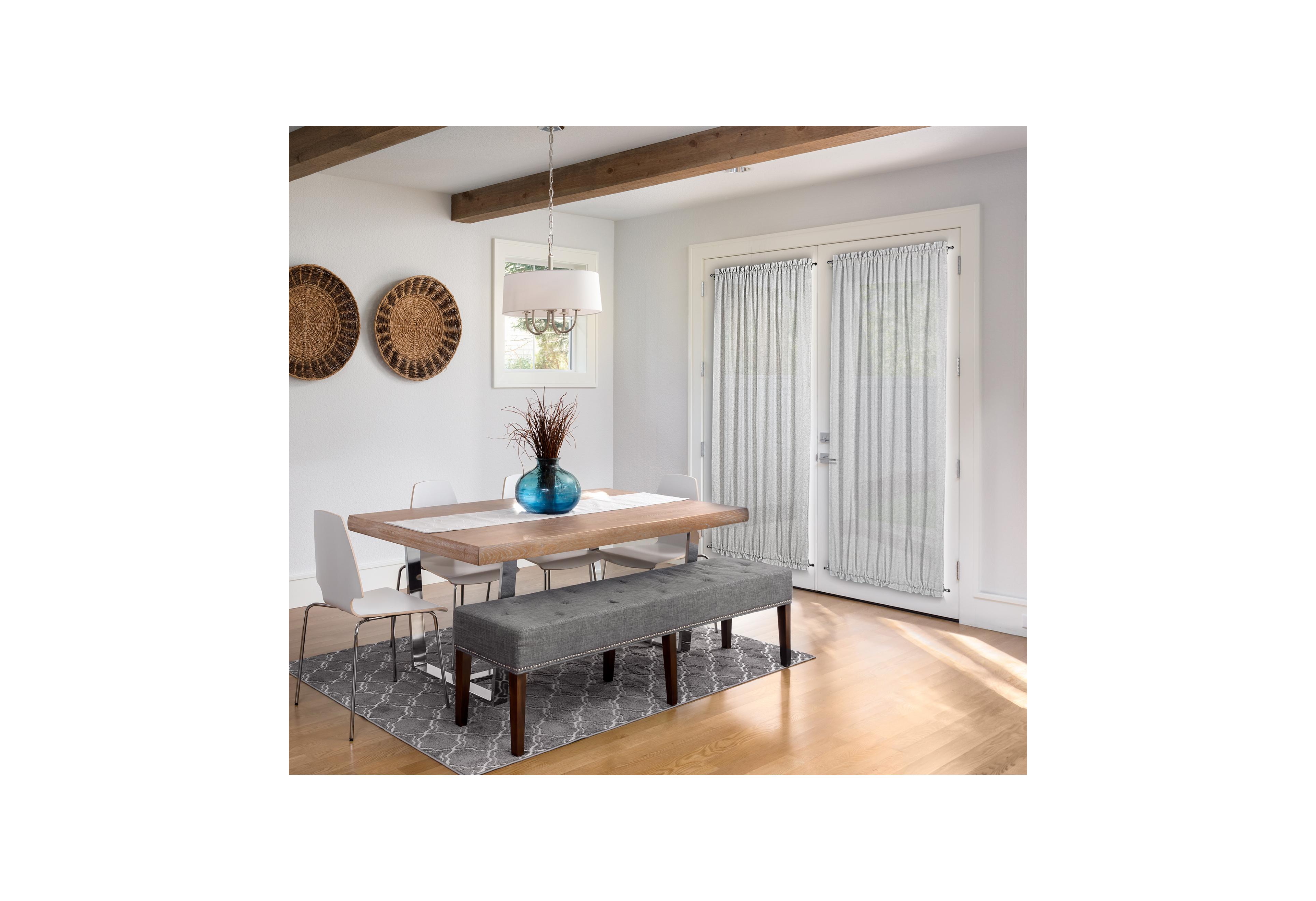 Ricardo Sea Glass Door Curtain Panel w/Circle Tb 40"W x 72"L