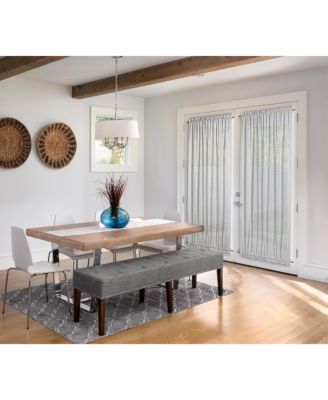 Sea Glass Door Curtain Panel w/Circle TB 40"W x 40"L