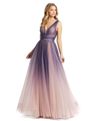 Mac Duggal◆チュール グラデーション オンブレガウン ドレス Mac Duggal◇チュール グラデーション オンブレガウン ドレス