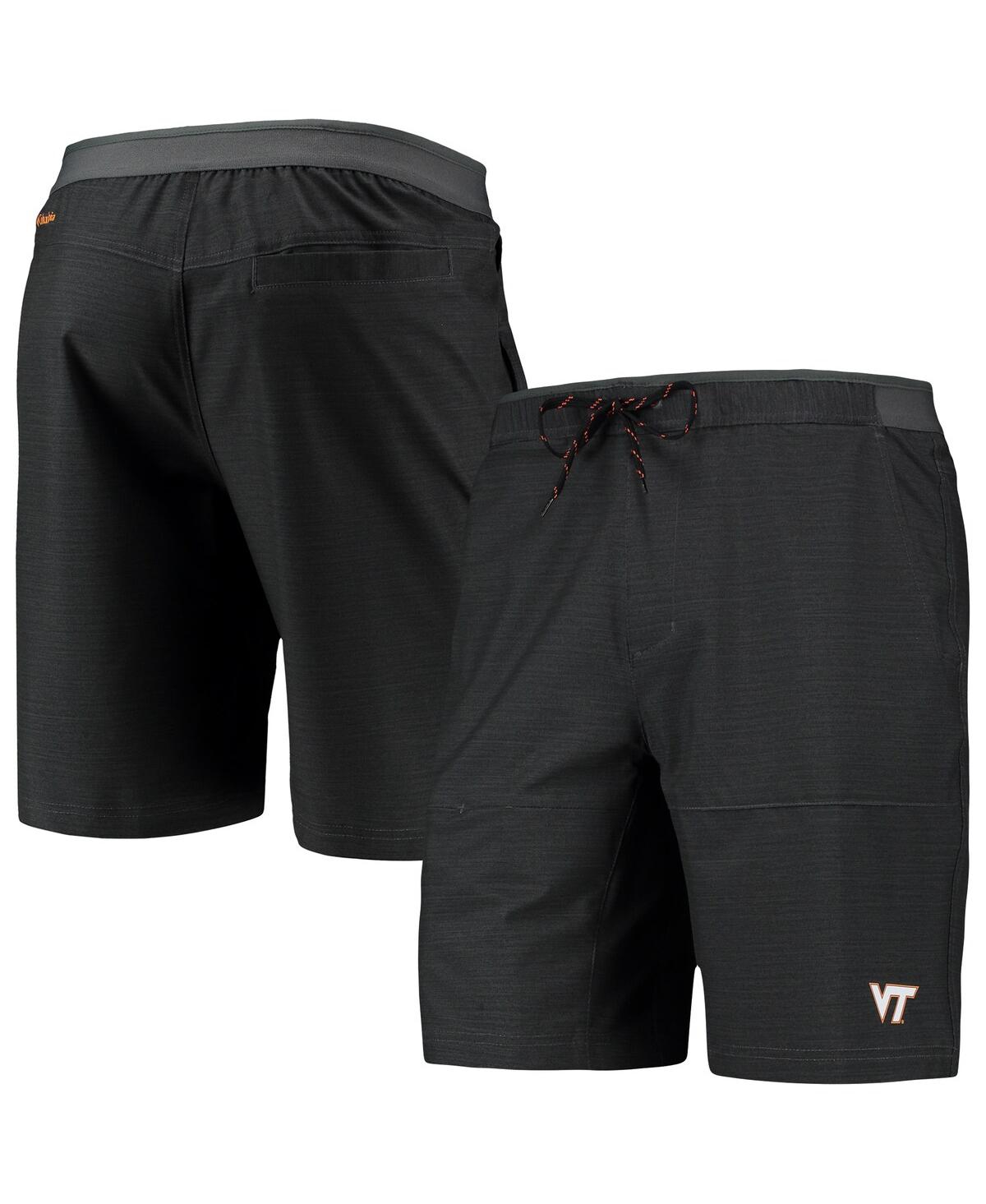 Shop Columbia Men's  Heathered Gray Virginia Tech Hokies Twisted Creek Omni-shield Shorts