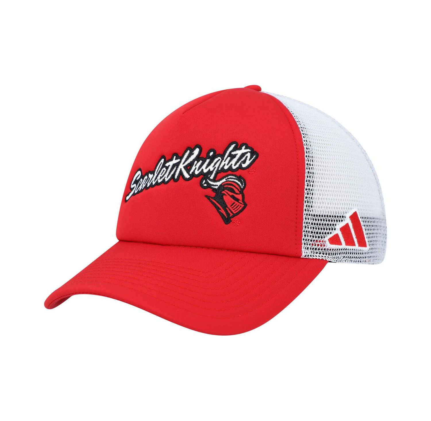 Men's Scarlet Rutgers Scarlet Knights Script Trucker Snapback Hat
