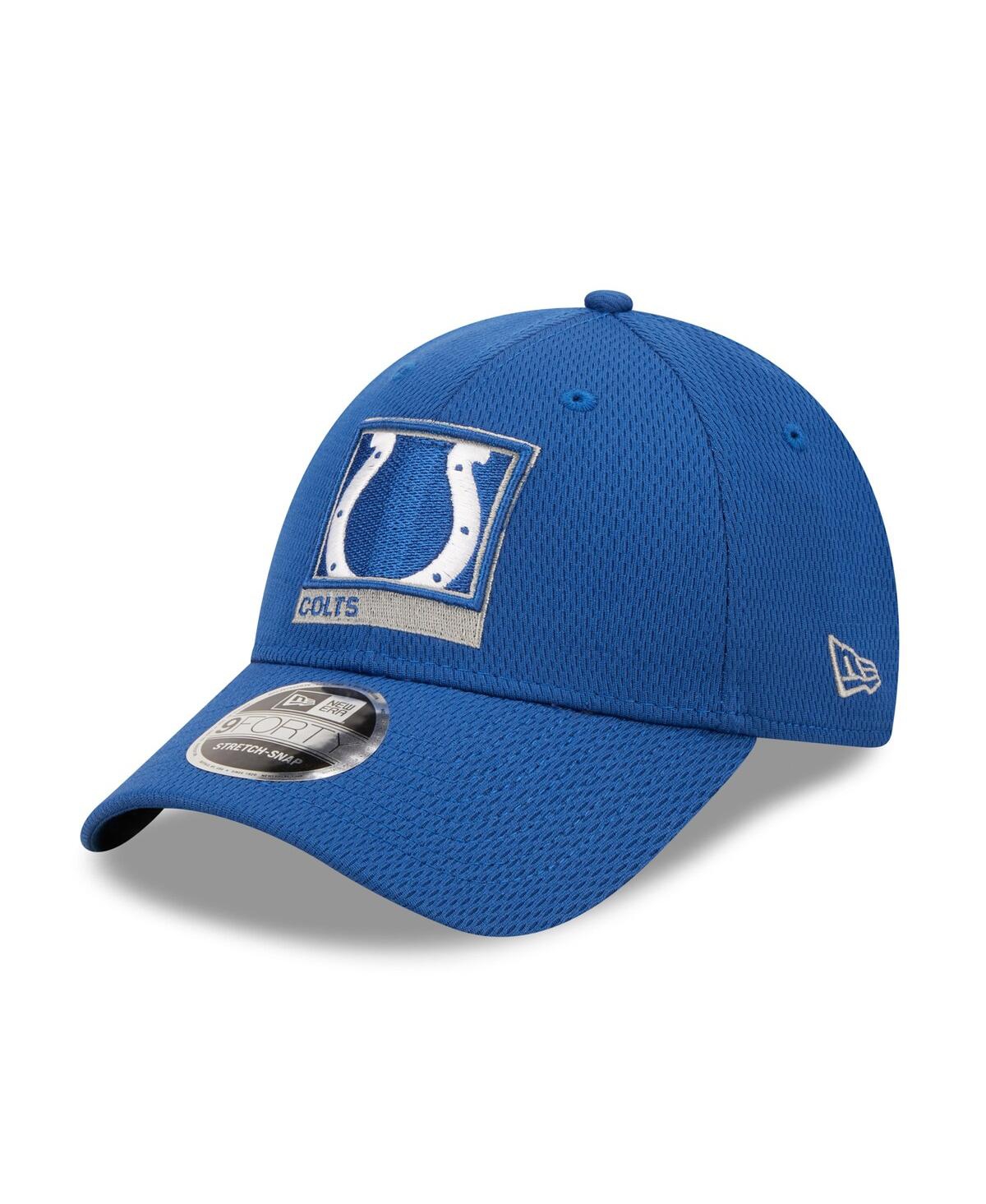 Shop New Era Men's  Royal Indianapolis Colts Framed Af 9forty Snapback Hat