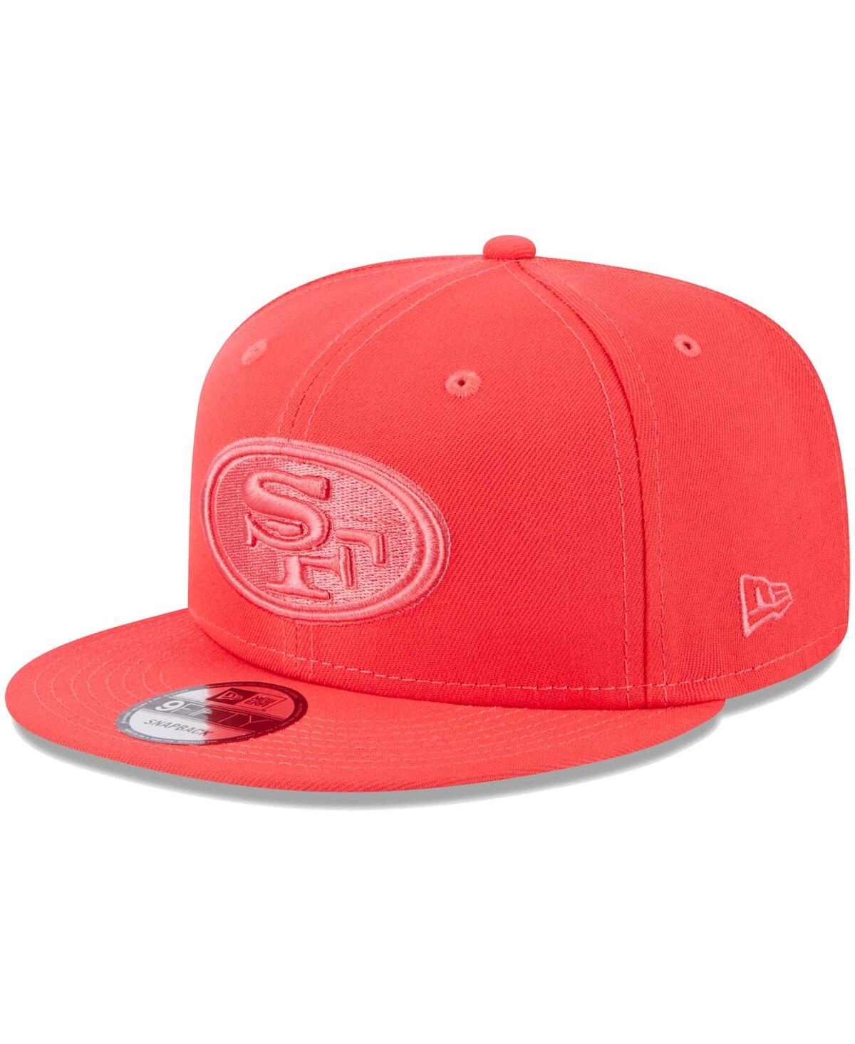 New Era Scarlet San Francisco 49ers Color Pack Brights 9fifty Snapback Hat In Scarlet