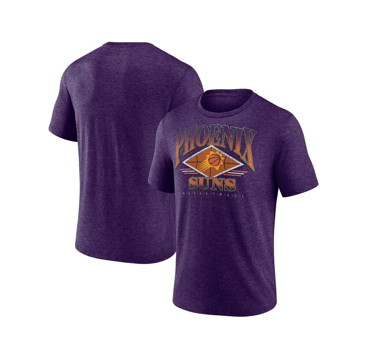 Men's Heather Purple Phoenix Suns True Classics Power Phase Tri-Blend T-shirt