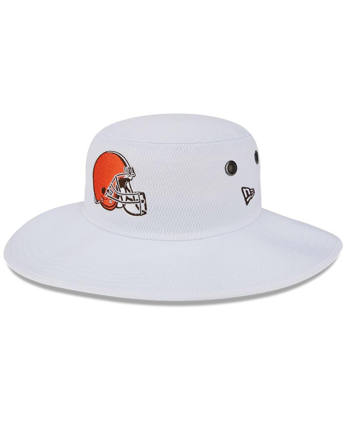 Shop New Era Men's  White Cleveland Browns 2023 Nfl Training Camp Panama Bucket Hat