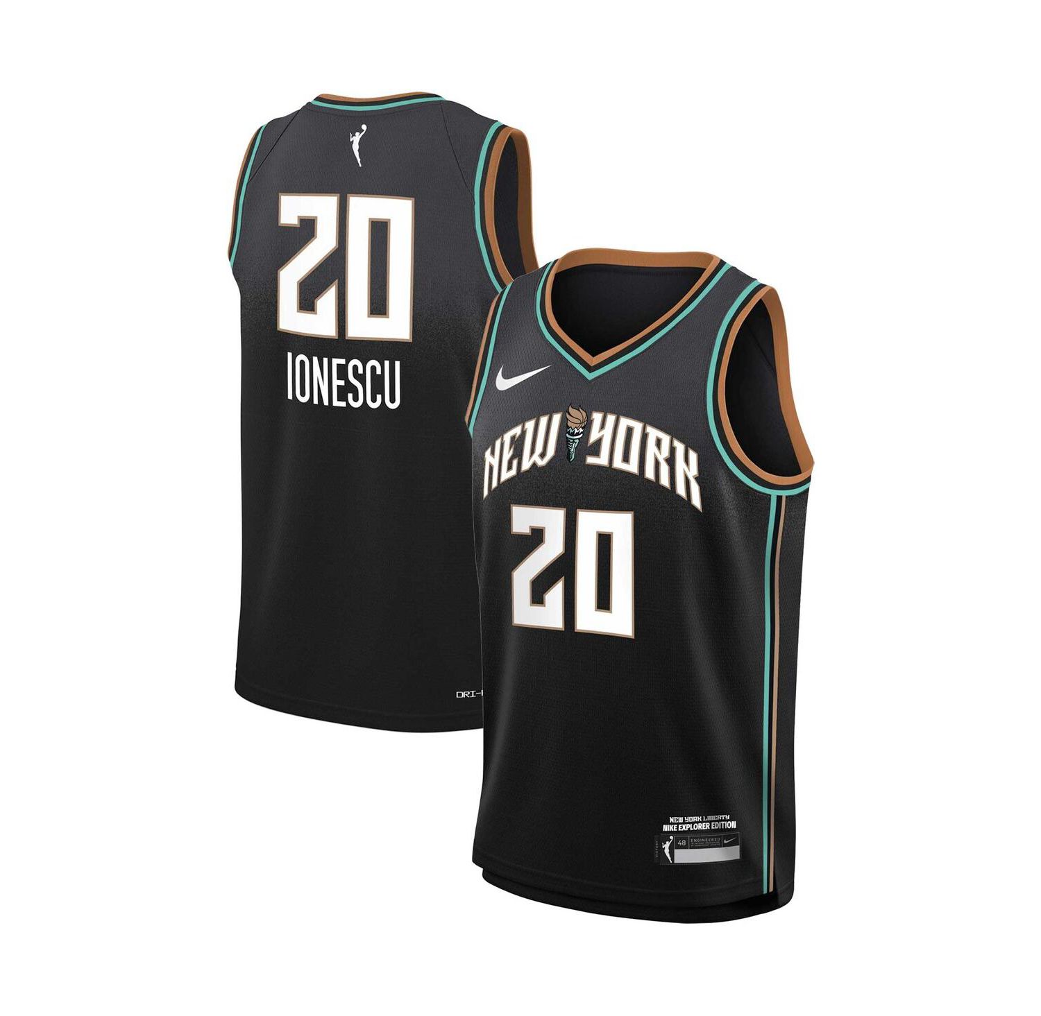 Big Boys and Girls Sabrina Ionescu Black New York Liberty Swingman Player Jersey - Explorer Edition