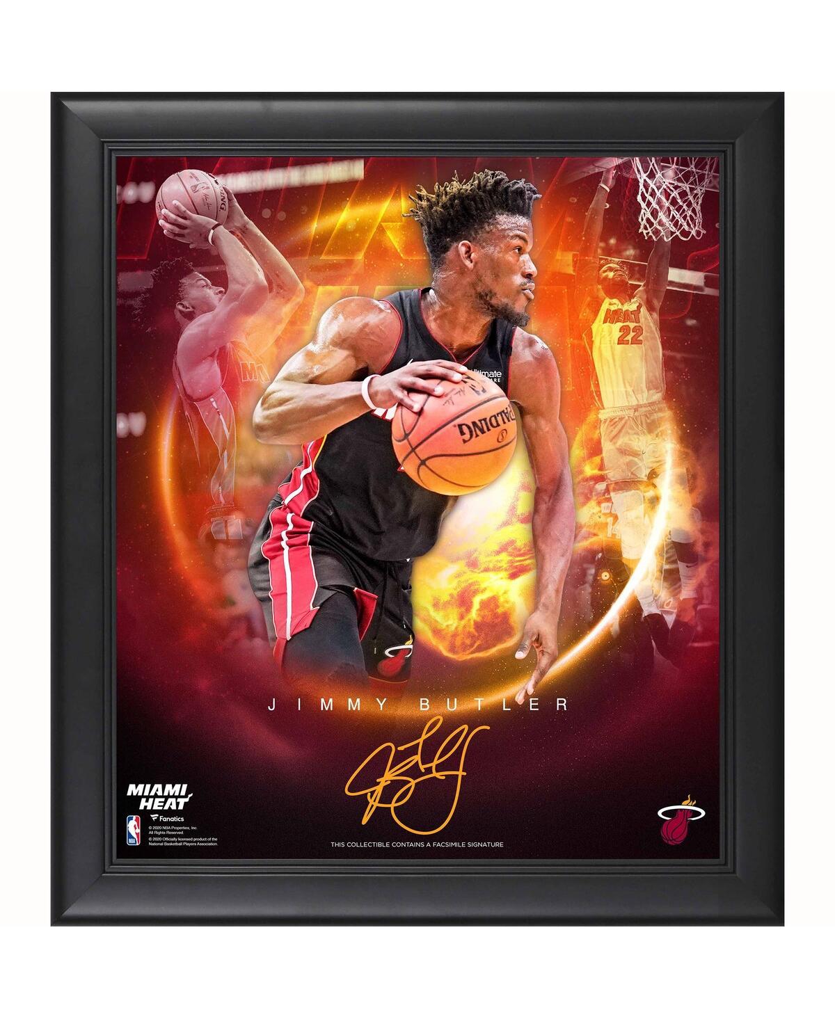 Fanatics Authentic Jimmy Butler Miami Heat Framed 15" X 17" Stars Of The Game Collage In Multi
