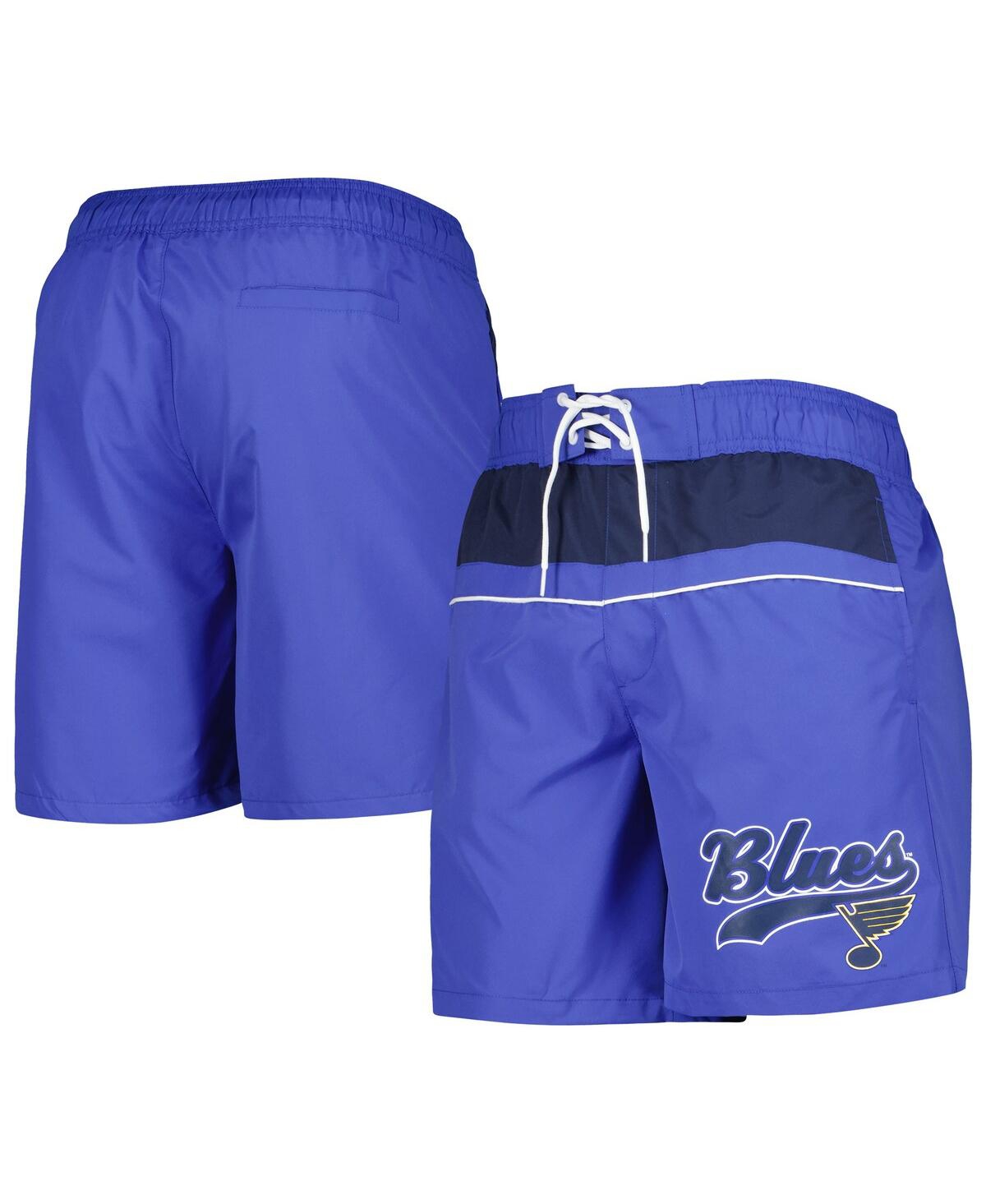 Men's Starter Blue St. Louis Blues Freestyle Volley Swim Shorts - Blue