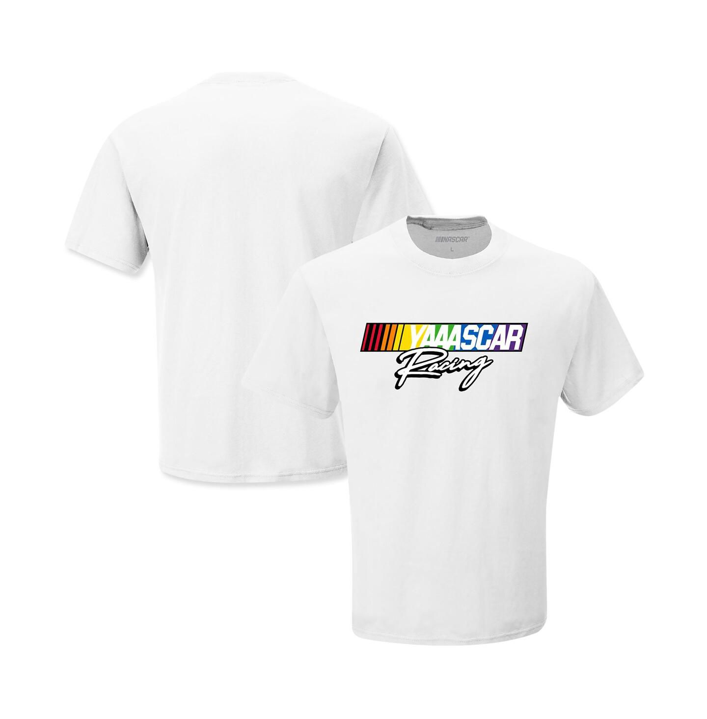 Мужская футболка Checkered Flag Sports White NASCAR Racing — фото 2