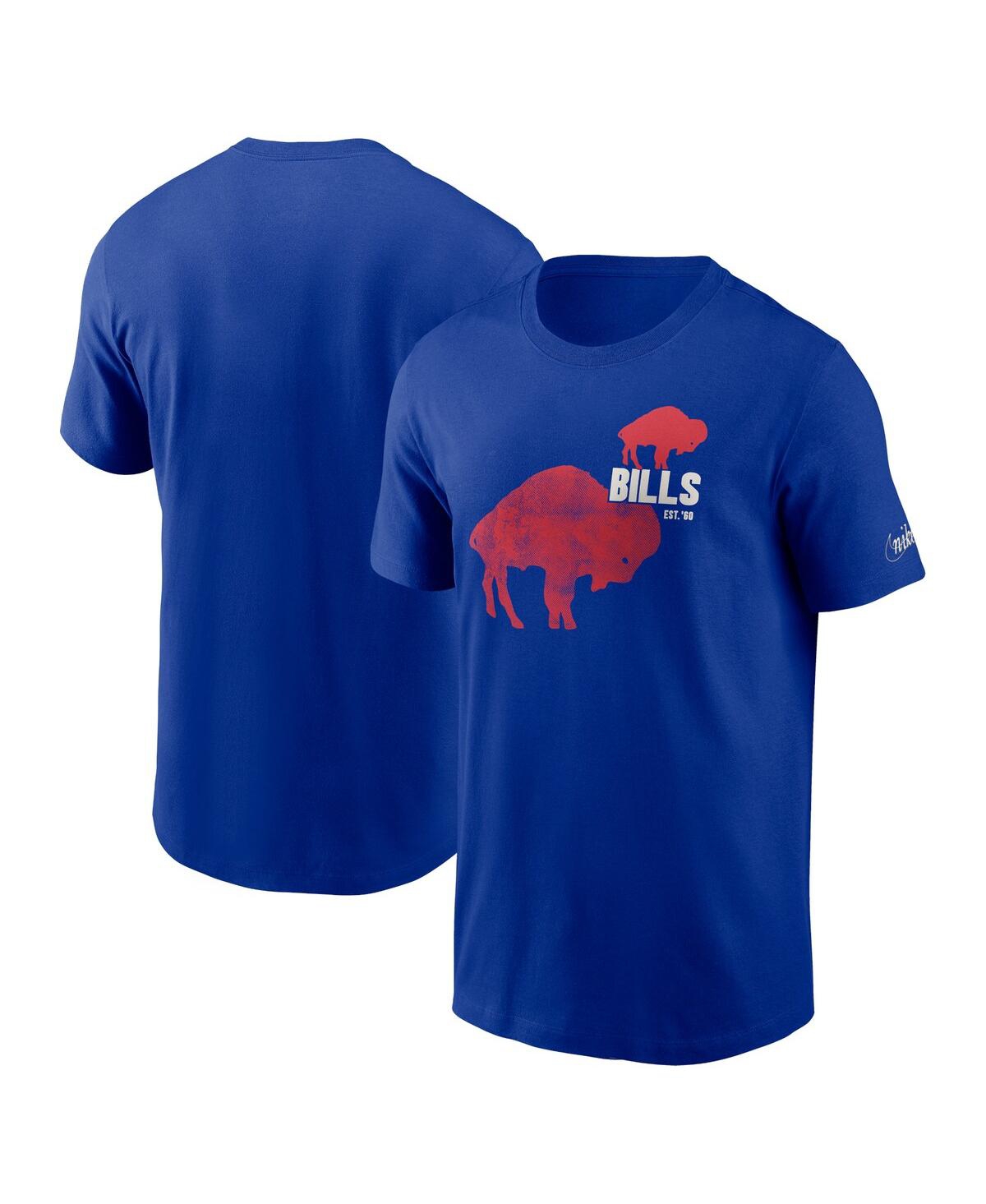 Shop Nike Men's  Royal Buffalo Bills Logo Essential T-shirt