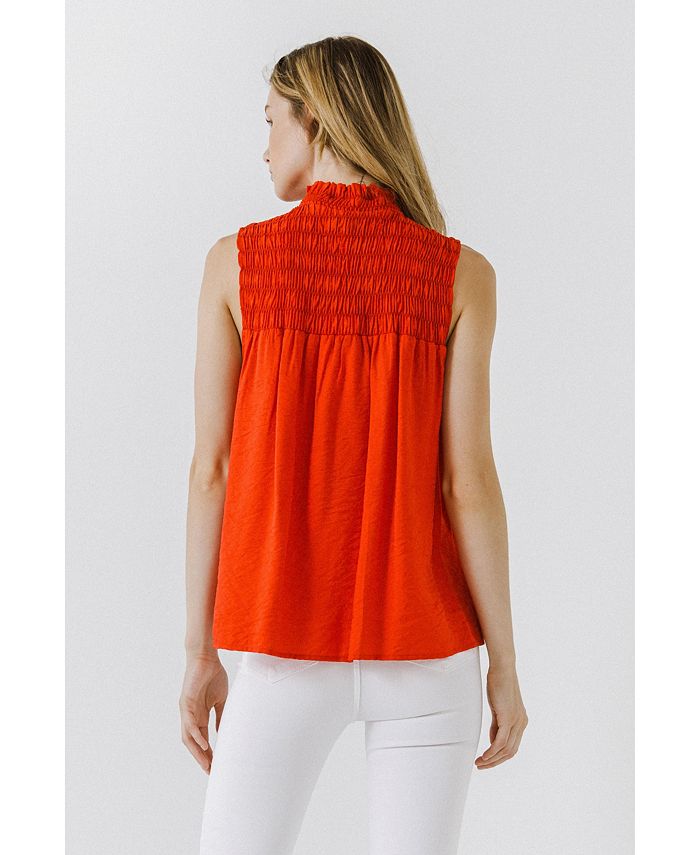 endless rose Women's Smocked Yoke Top Macy's