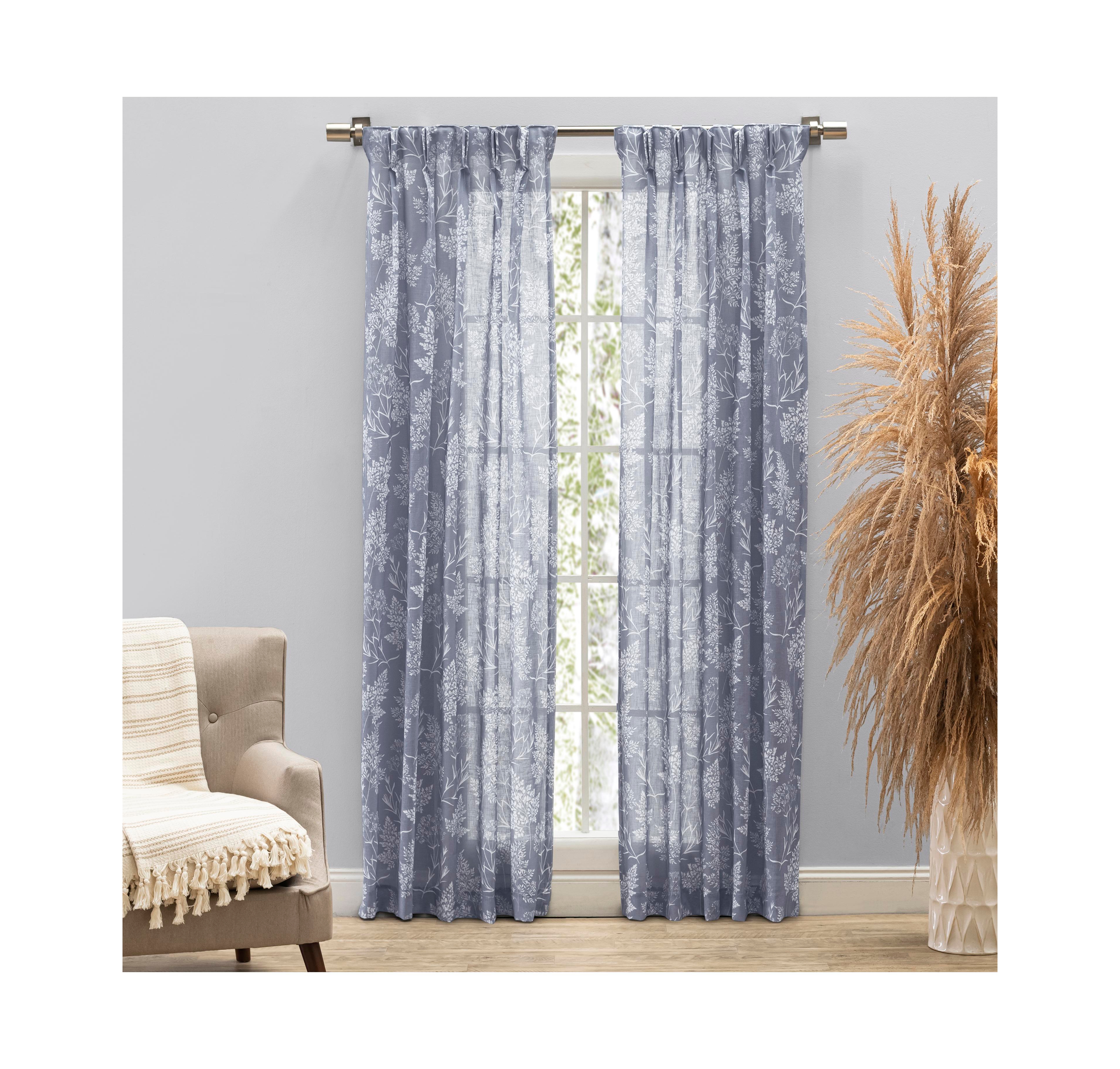 Wild Meadows Pinch Pleat w/Back Tabs Curtain Pair 50"W x 108"L