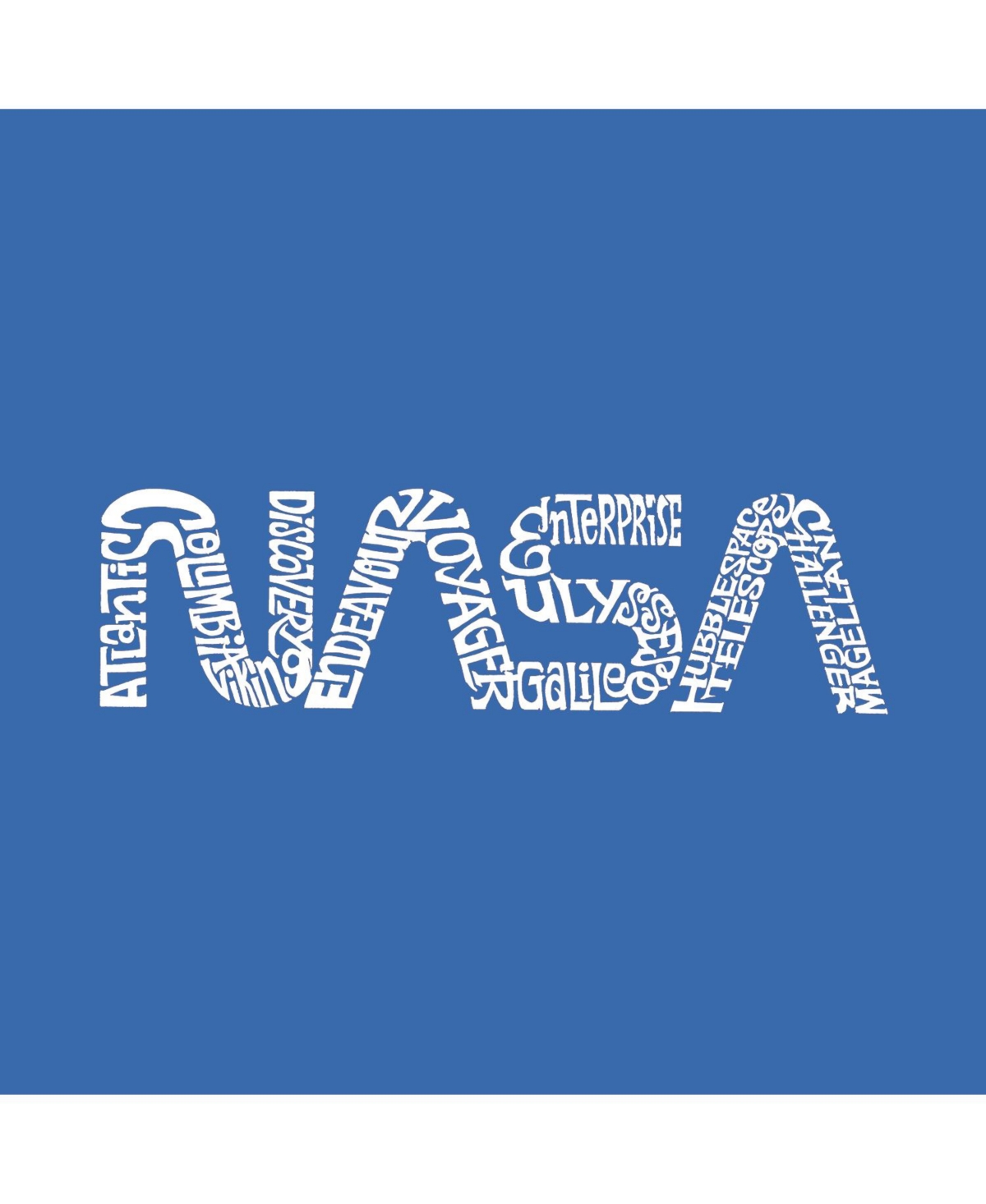 Big Boy's Word Art Long Sleeve T-shirt - Worm Nasa