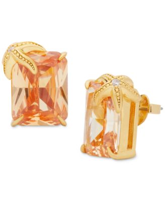 kate spade new york - Gold-Tone Reef Treasure Starfish Champagne Stone Stud Earrings