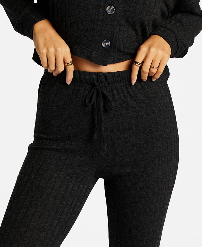Billabong Juniors' So Easy Flare Ribbed HighRise Pants Macy's