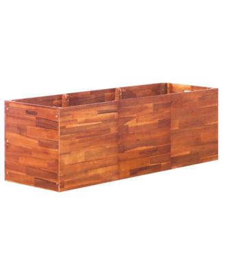 Garden Raised Bed Acacia Wood 59.1"x19.7"x19.7"