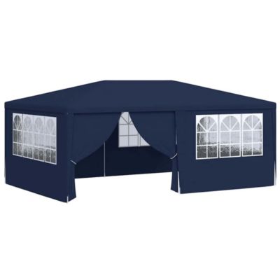 Professional Party Tent with Side Walls 13.1'x19.7' Blue 0.3 oz/ft²