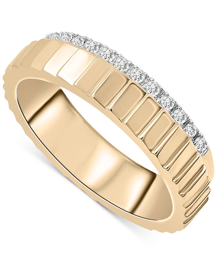 Audrey by Aurate Diamond Textured Bilevel Ring 1 6 ct. t.w. in