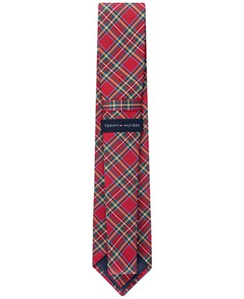 tommy hilfiger men's buffalo tartan tie