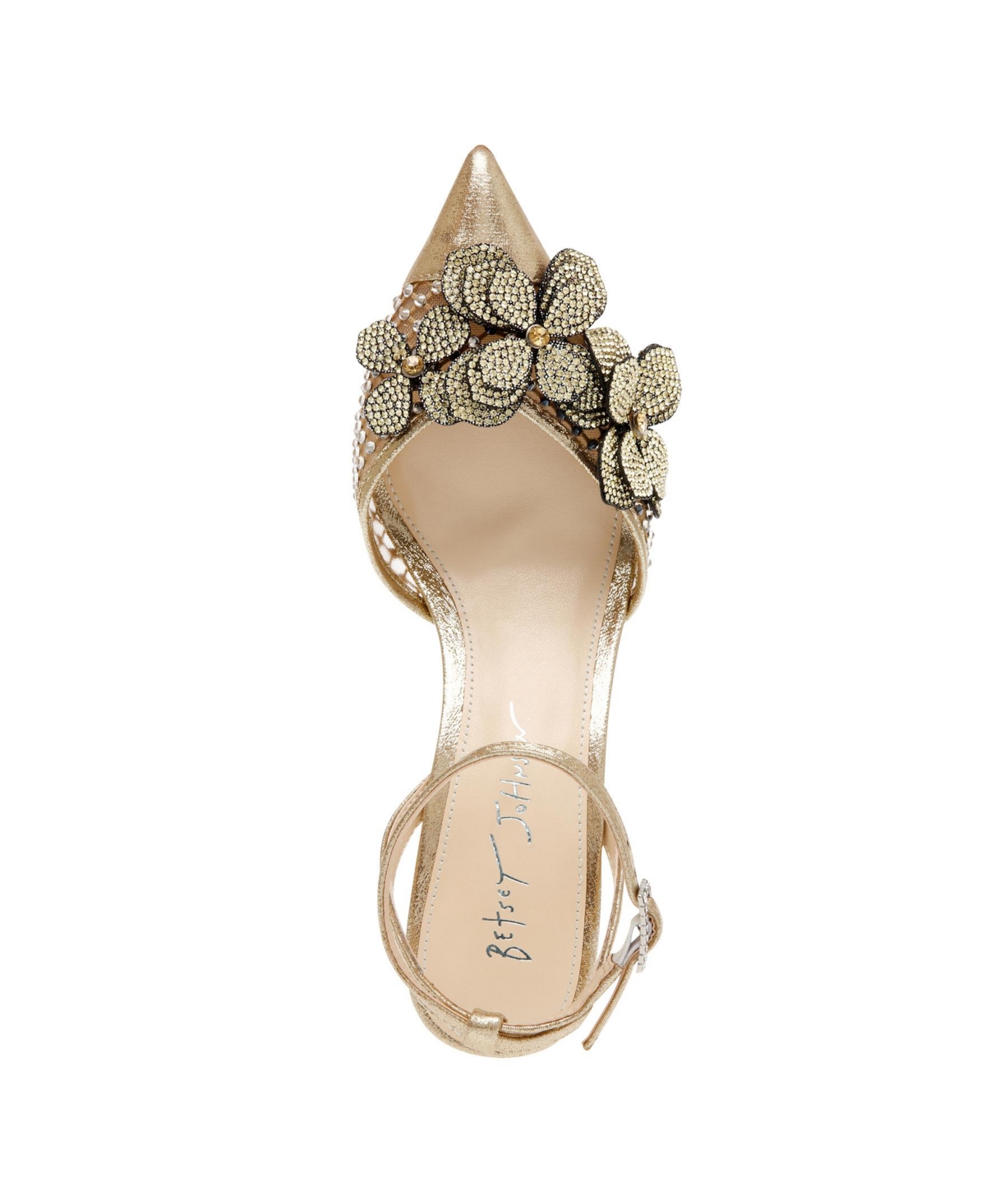 Betsey Johnson Women's Sofya Rhinestone Flower Evening Pumps