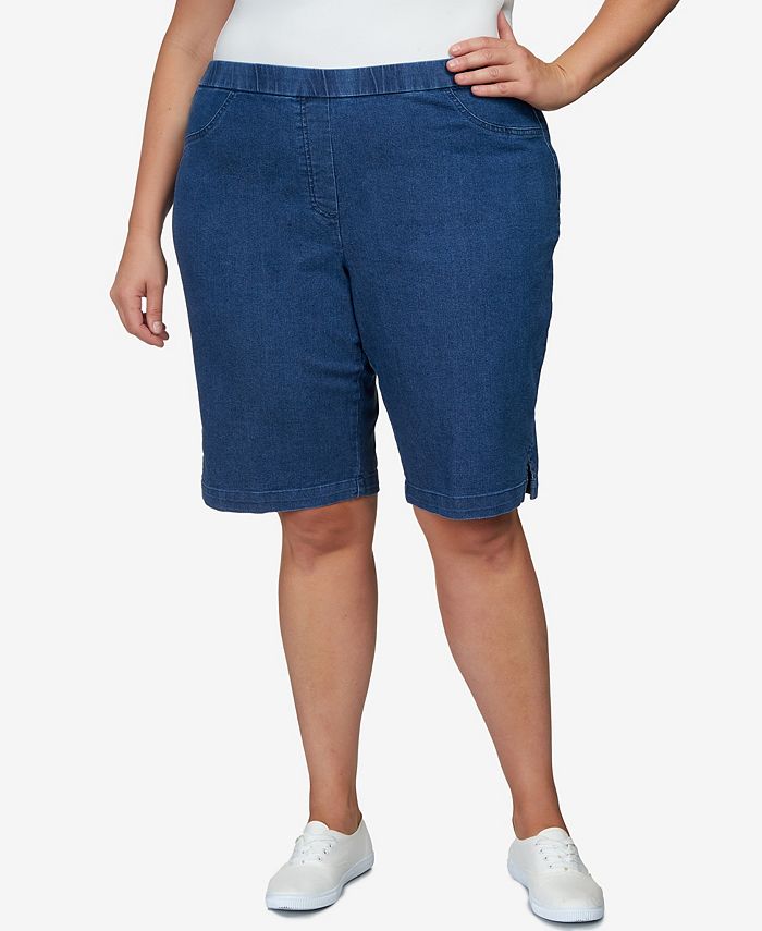 Macy's shorts plus size outlet