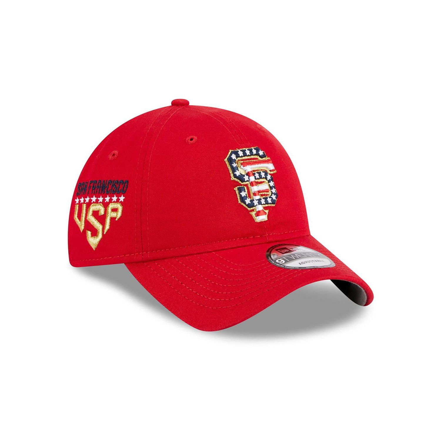 Men's Red San Francisco Giants 2023 Fourth of July 9TWENTY Adjustable Hat