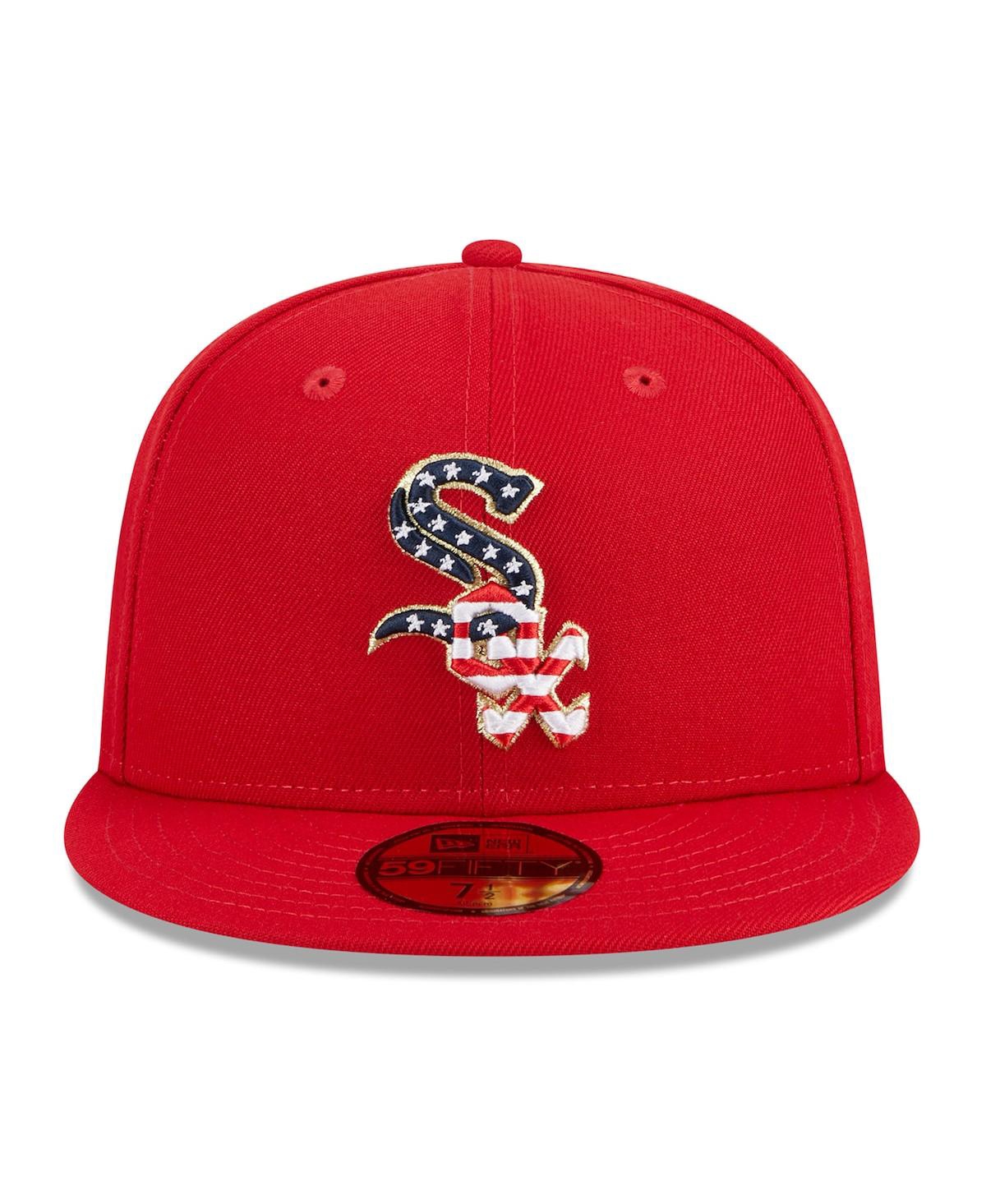 New Era Men's  Red Chicago White Sox 2023 Fourth Of July Low Profile 59fifty Fitted Hat In Red
