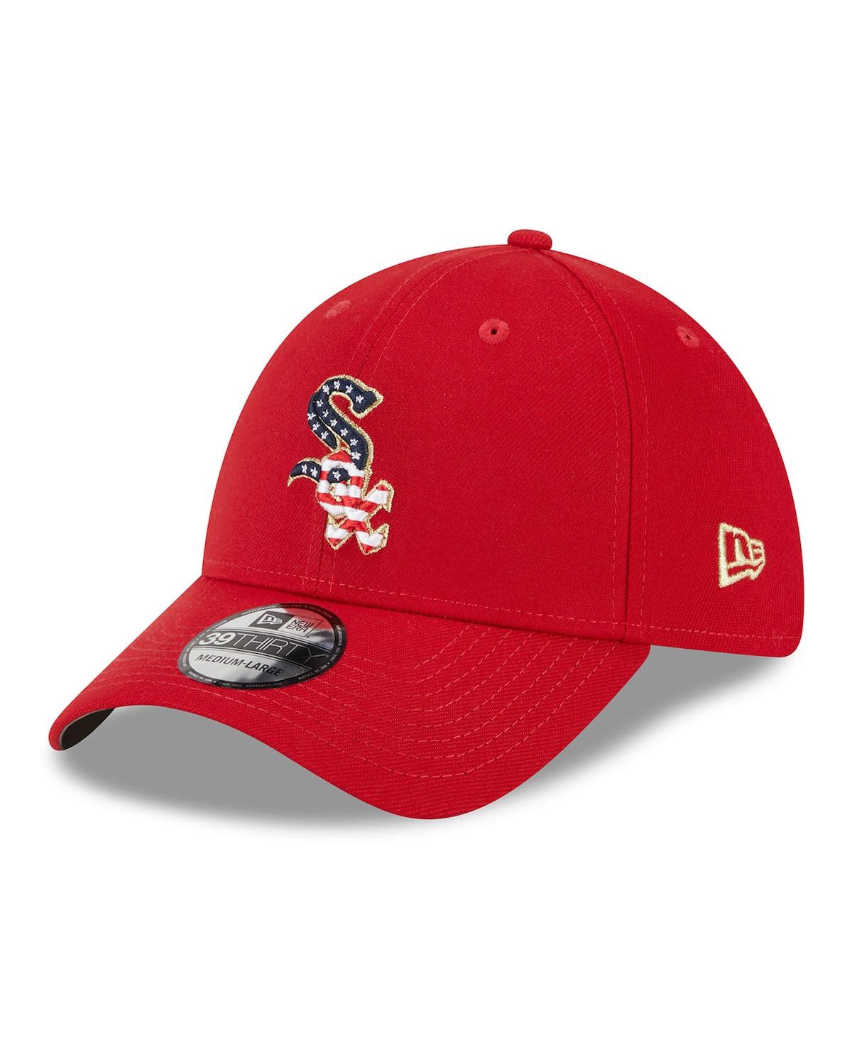 Men's New EraChicago White Sox 2023 Fourth of July 39THIRTY Flex Fit Hat - Red