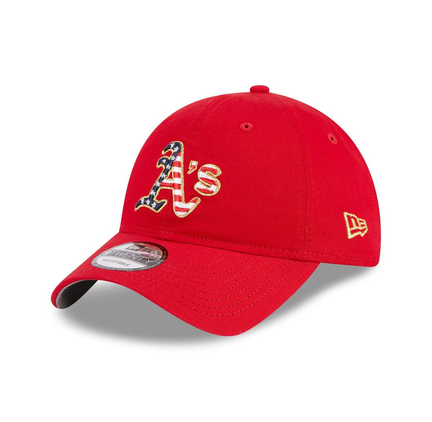 Women's Red Oakland Athletics 2023 Fourth of July 9TWENTY Adjustable Hat