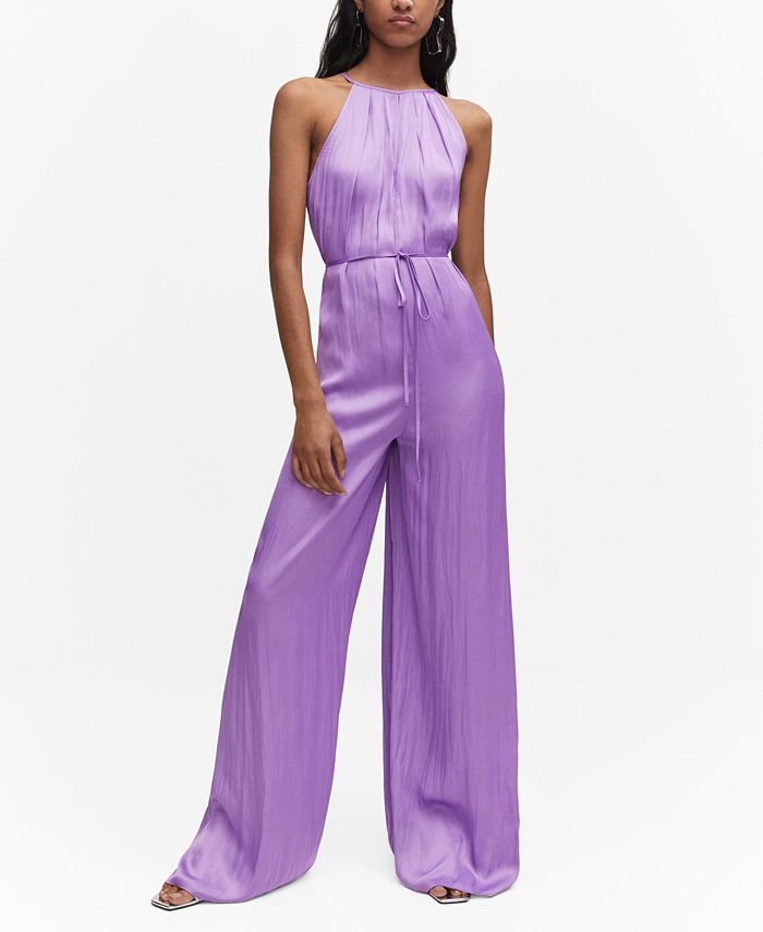 Macy's best sale purple jumpsuit