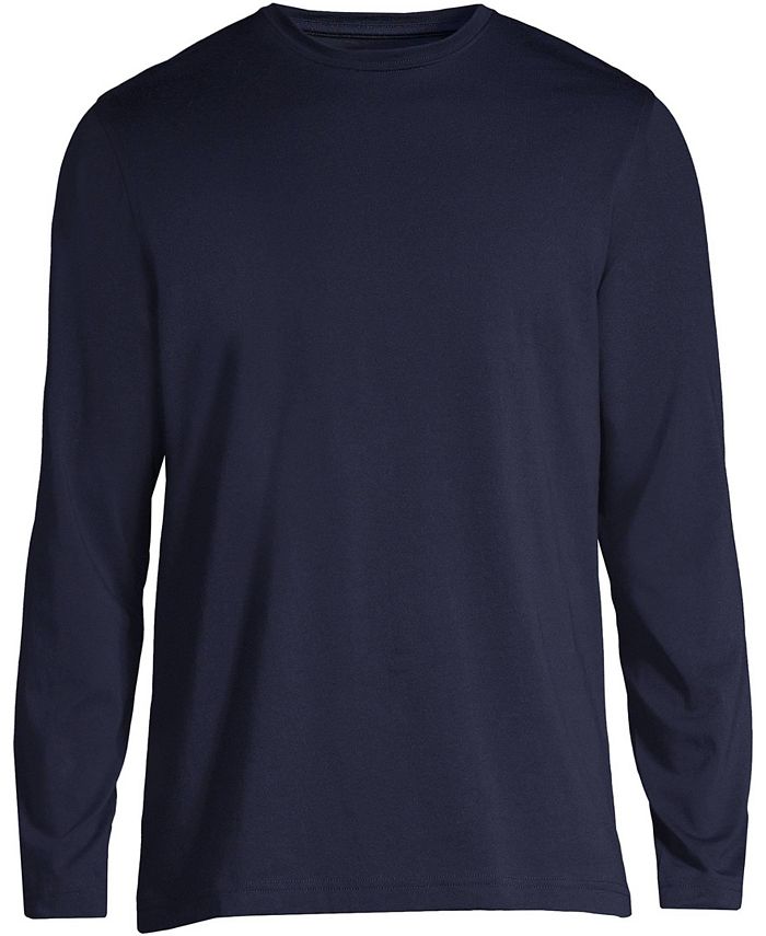 Lands' End Men's Long Sleeve Cotton Supima Tee Macy's