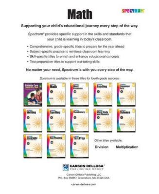 Barnes & Noble Spectrum Math Workbook, Grade 4 by Spectrum Compiler