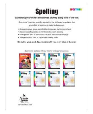 Spectrum Spelling, Grade K by Spectrum Compiler