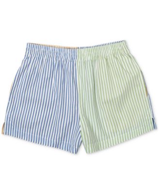 RVCA - Juniors' Cotton Sawyer Stripe High-Rise Shorts