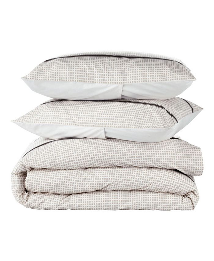 Nate Home by Nate Berkus Printed Shape Duvet Cover Set King Macy's