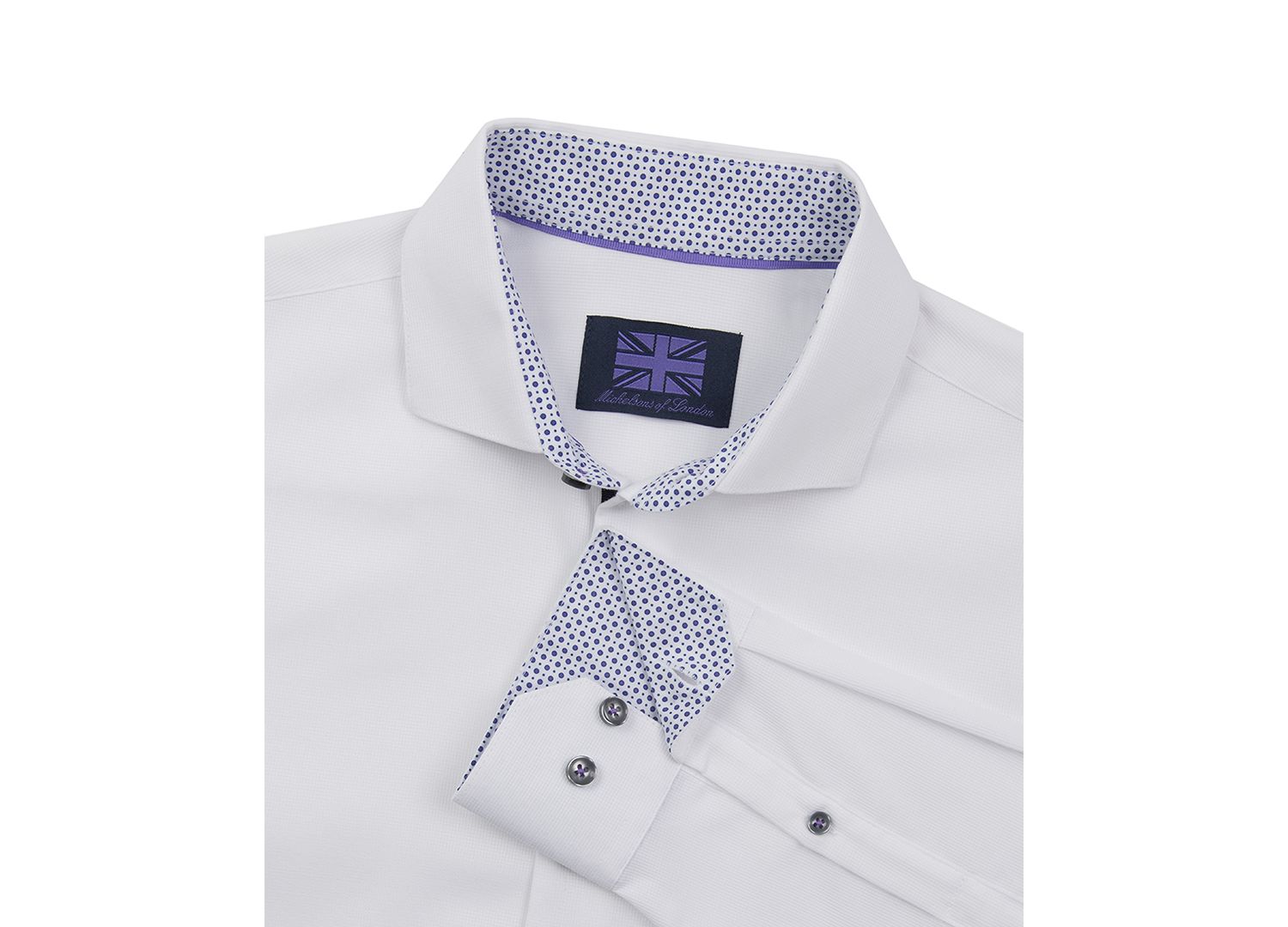 Men's Solid Texture Dress Shirt