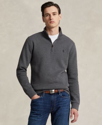 Polo Ralph Lauren - Men's Double-Knit Mesh Quarter-Zip Pullover