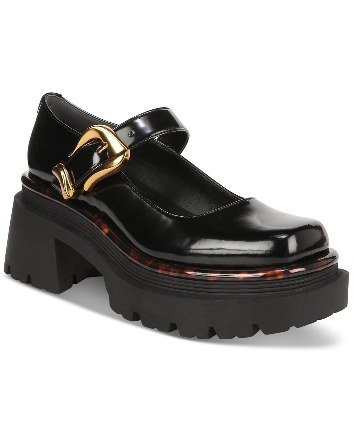 Shop Circus Ny Women's Nellie Mary Jane Lug Sole Platform Flats In Black