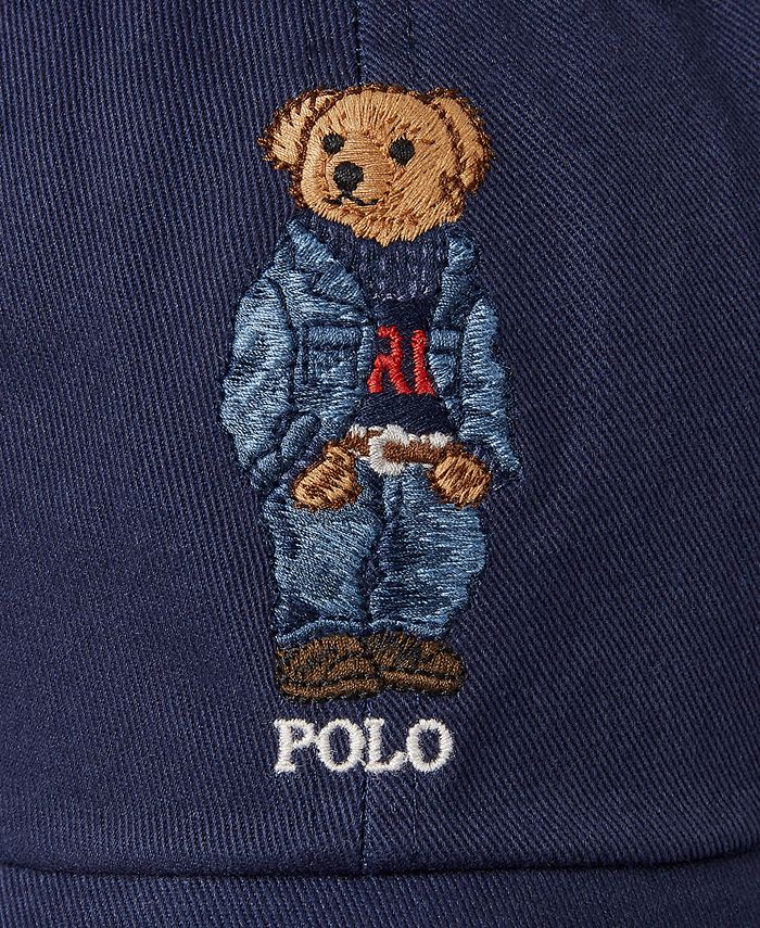 Polo Ralph Lauren Men's Cotton Polo Bear Twill Ball Cap - Macy's